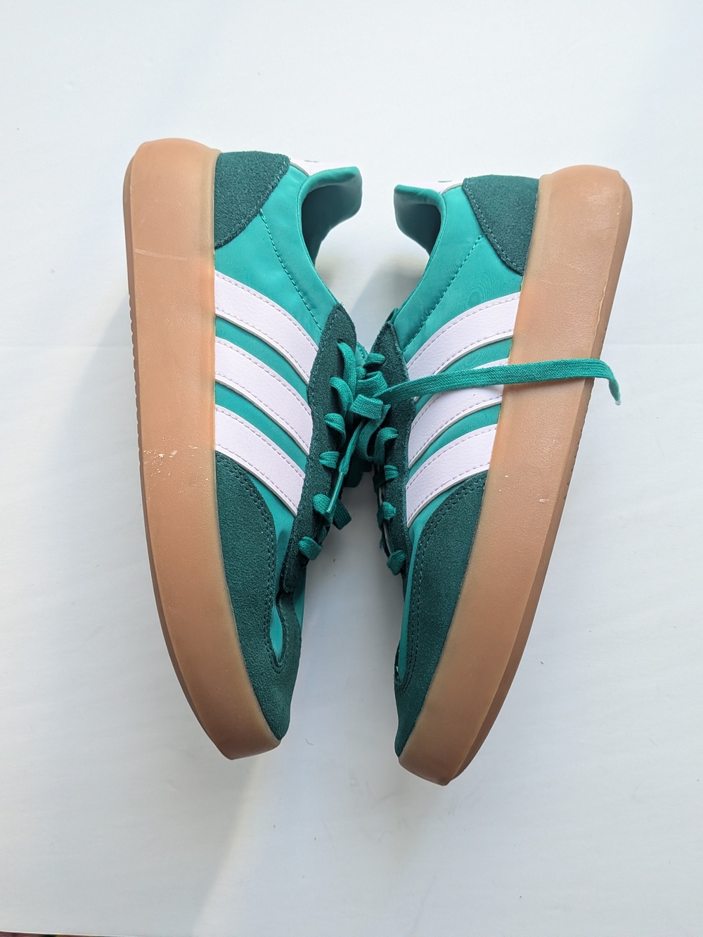 Adidas Barreda Decode Women’s 8.5 Green Suede Gum Sole - Picture 5 of 10